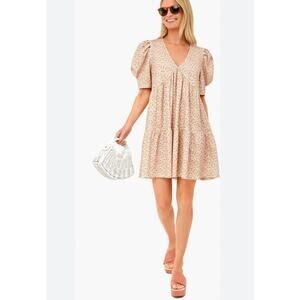 Elegant Puff Sleeve Floral Mini Dress